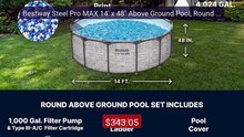 Bestway Steel Pro MAX 14' x 48" Above Ground Pool, Round Metal Fram... -- Top Rated 2026 | Buy Now!
