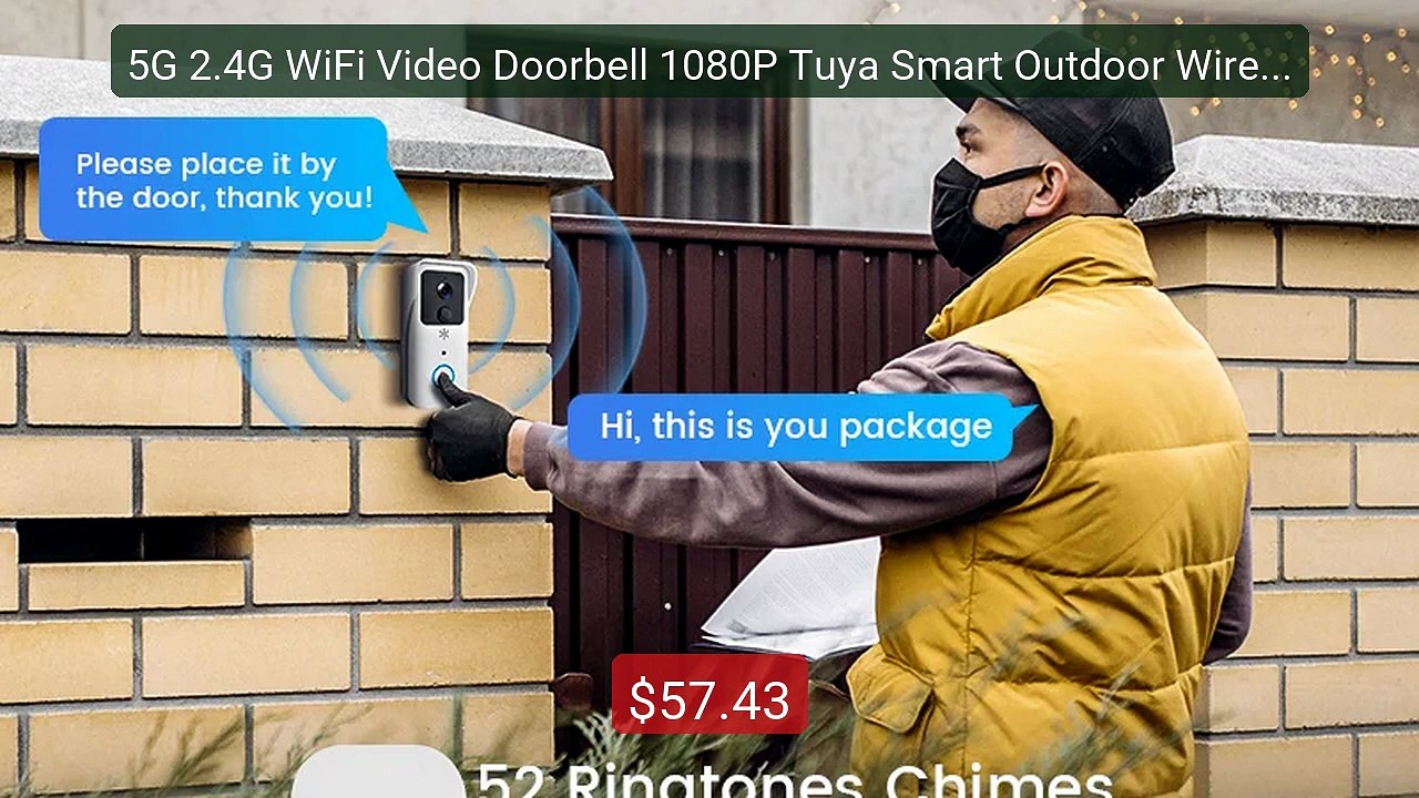 5G 2.4G WiFi Video Doorbell 1080P Tuya Smart Outdoor Wireless Inte... -- Best Deal 2026 | Shop Now!