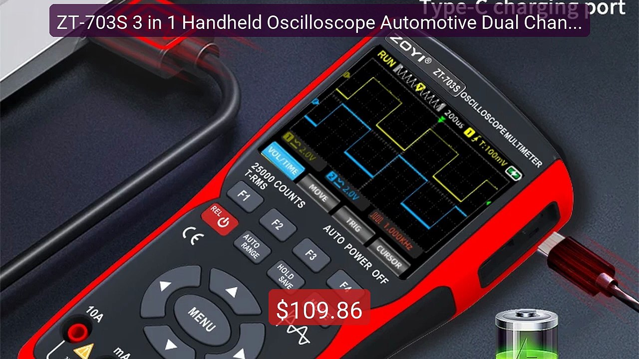 ZT-703S 3 in 1 Handheld Oscilloscope Automotive Dual Channe... -- Top Pick 2026 | Unbeatable Price!