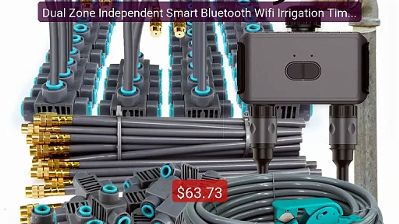 Dual Zone Independent Smart Bluetooth Wifi Irrigation Timer... -- Top Pick 2026 | Unbeatable Price!