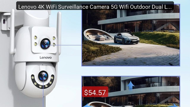 Lenovo 4K WiFi Surveillance Camera 5G Wifi Outdoor Dual Lens ... Amazing Value 2026 | Must Have!