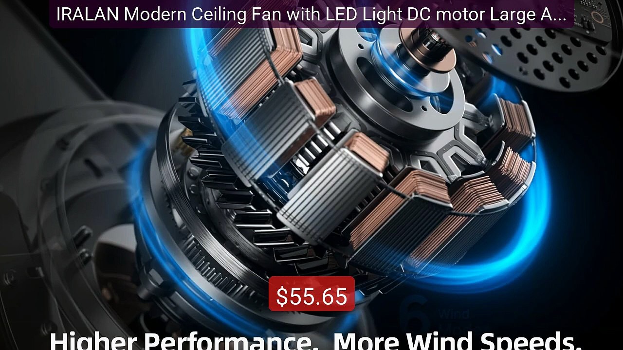 IRALAN Modern Ceiling Fan with LED Light DC motor Large Air... -- Top Pick 2026 | Unbeatable Price!