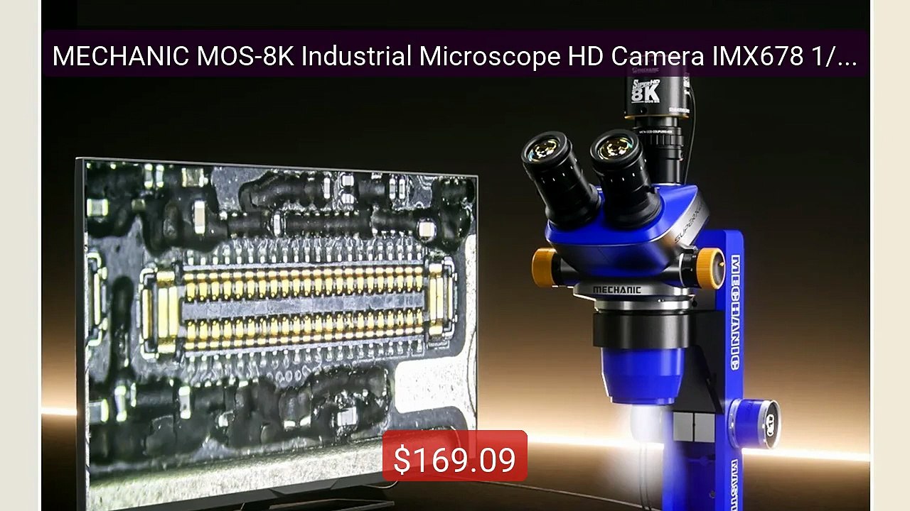MECHANIC MOS-8K Industrial Microscope HD Camera IMX678 1/1.8'... -- Amazing Value 2026 | Must Have!