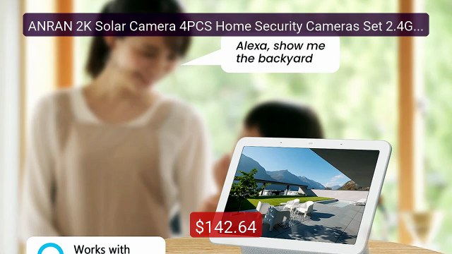 ANRAN 2K Solar Camera 4PCS Home Security Cameras Set 2.4G Wire... Hot Deal 2026 | Limited Offer!