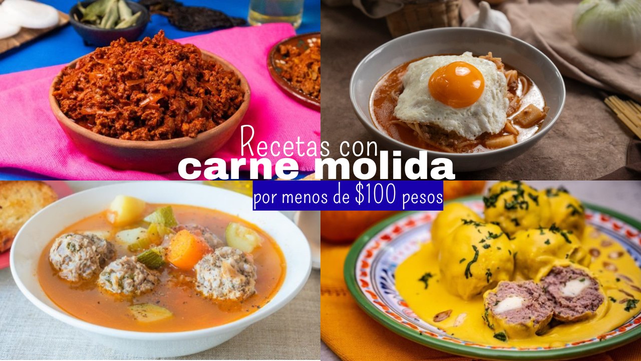 4 recetas con carne molida por menos de 100 pesos