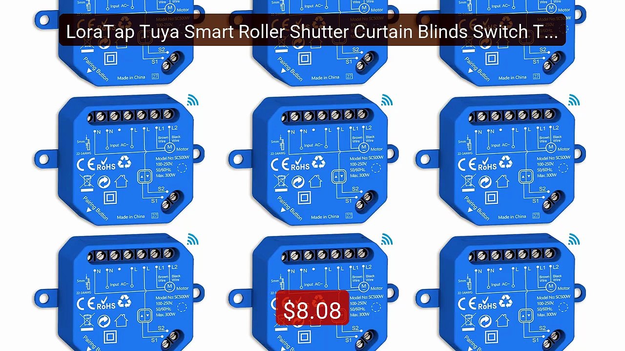 LoraTap Tuya Smart Roller Shutter Curtain Blinds Switch Tubul... -- Amazing Value 2026 | Must Have!