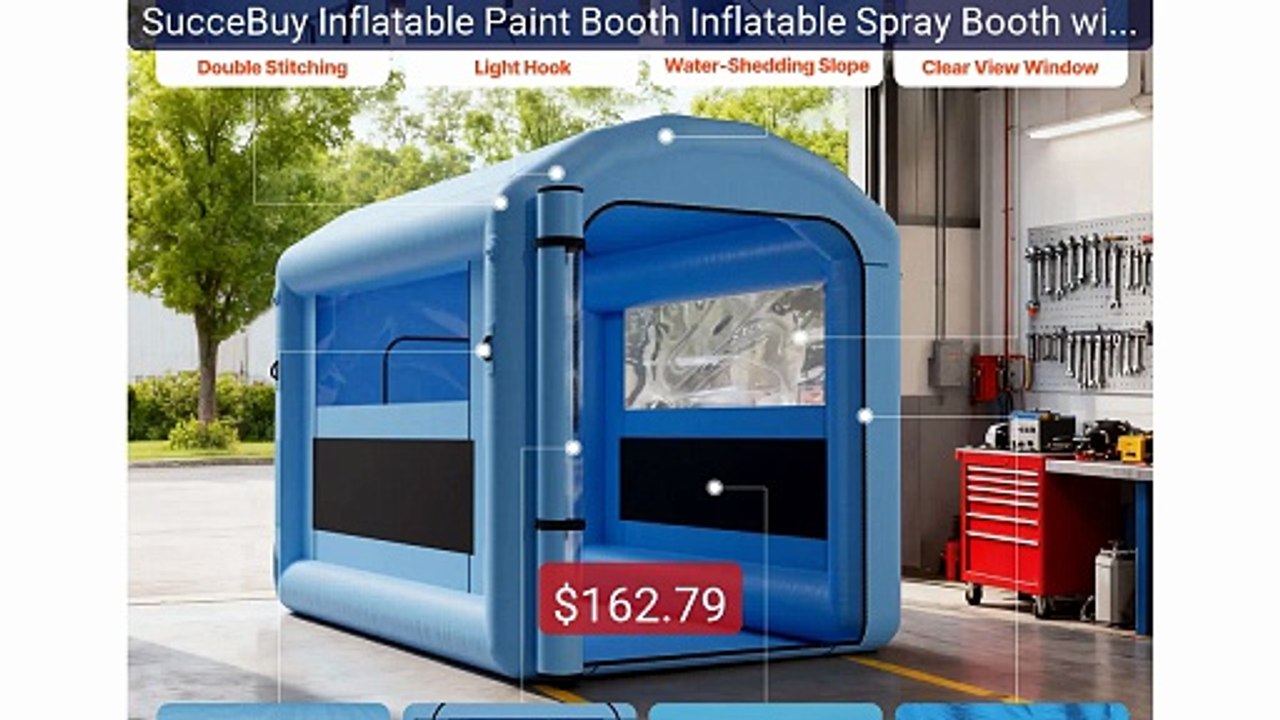 SucceBuy Inflatable Paint Booth Inflatable Spray Booth with P... -- Amazing Value 2026 | Must Have!
