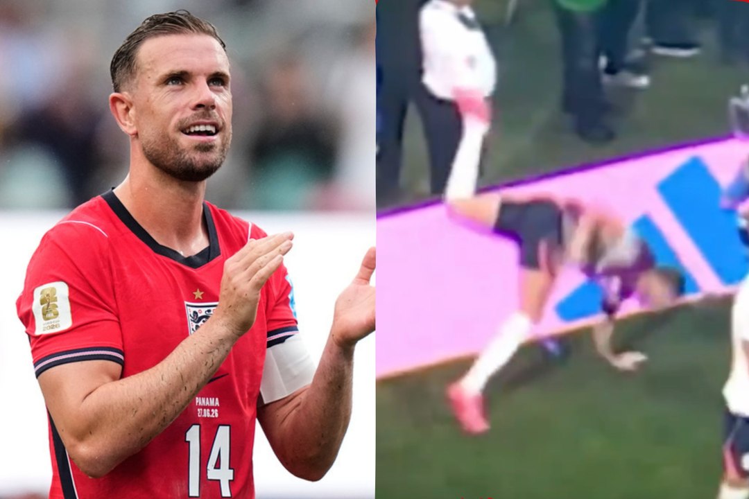 Jordan Henderson se lesiona mientras celebraba el triunfo de Inglaterra ante México