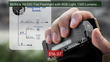 WUBEN X4 EDC Flat Flashlight with RGB Light, 1500 Lumens Mi... -- Top Pick 2026 | Unbeatable Price!
