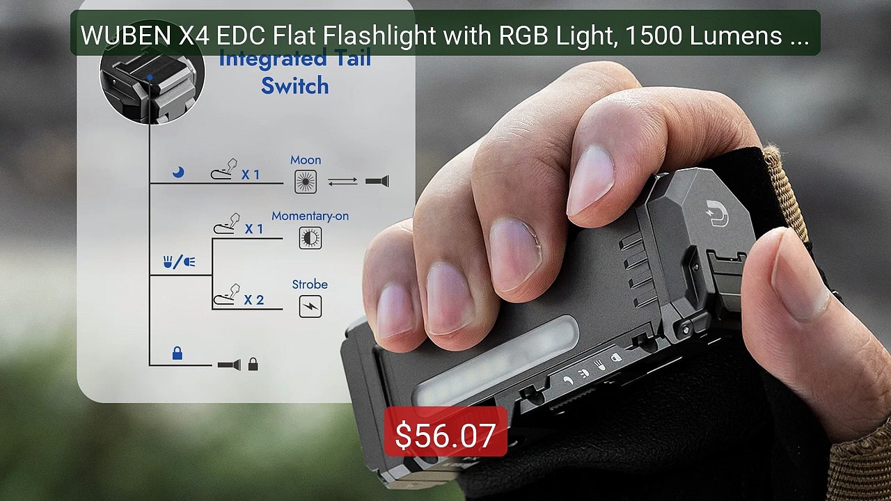 WUBEN X4 EDC Flat Flashlight with RGB Light, 1500 Lumens Mi... -- Top Pick 2026 | Unbeatable Price!