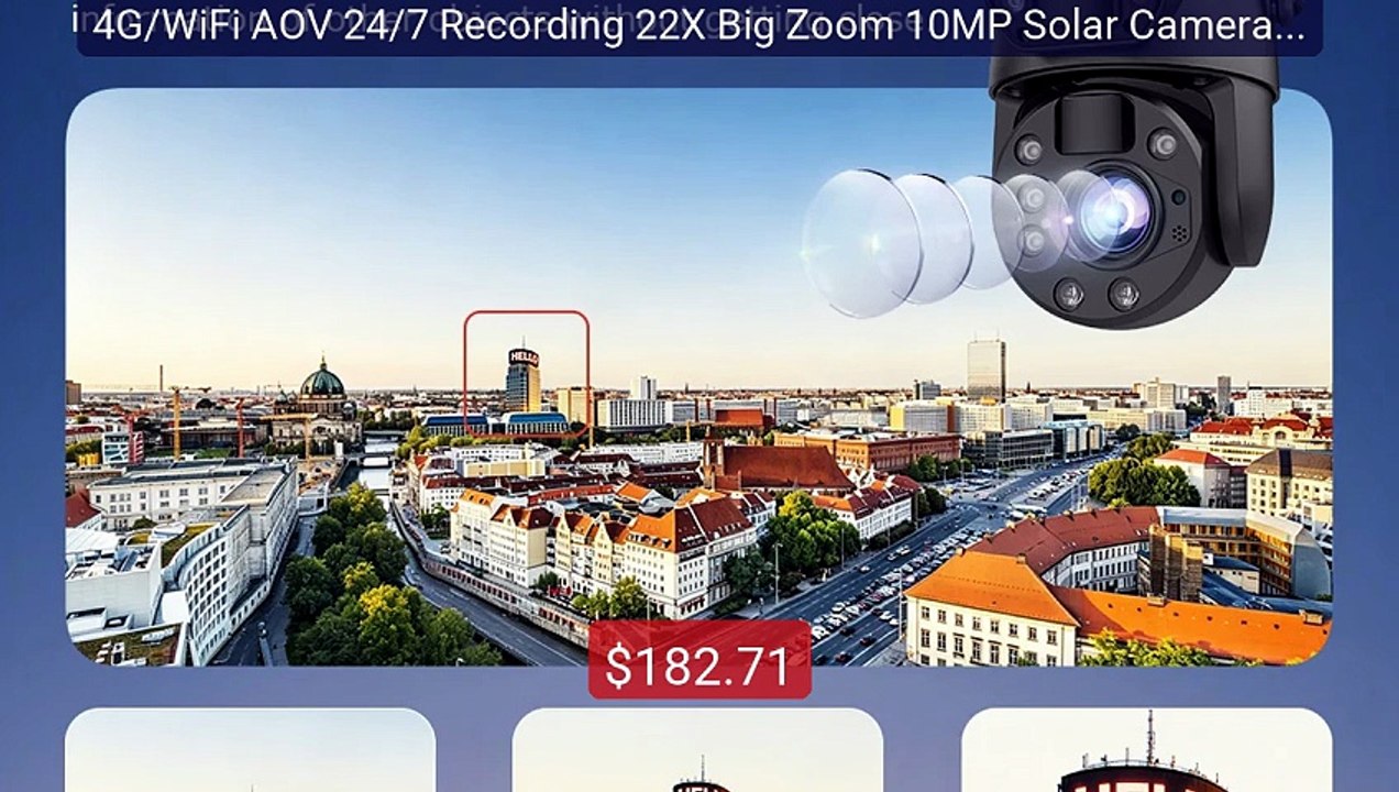 4G/WiFi AOV 24/7 Recording 22X Big Zoom 10MP Solar Camera Dual... -- Hot Deal 2026 | Limited Offer!