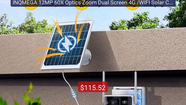 INQMEGA 12MP 60X Optics Zoom Dual Screen 4G /WIFI Solar Cam... Top Pick 2026 | Unbeatable Price!