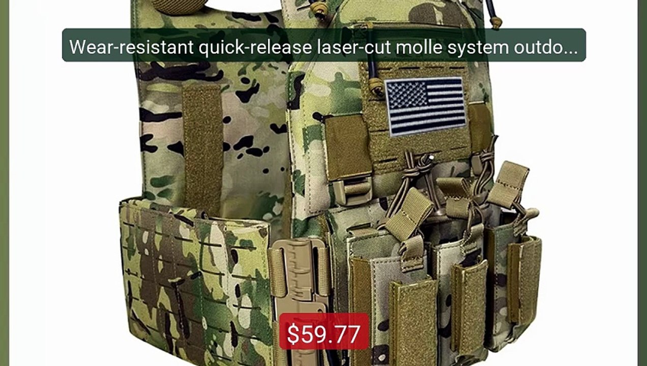 Wear-resistant quick-release laser-cut molle system outdoor hu... -- Best Buy 2026 | Great Quality!