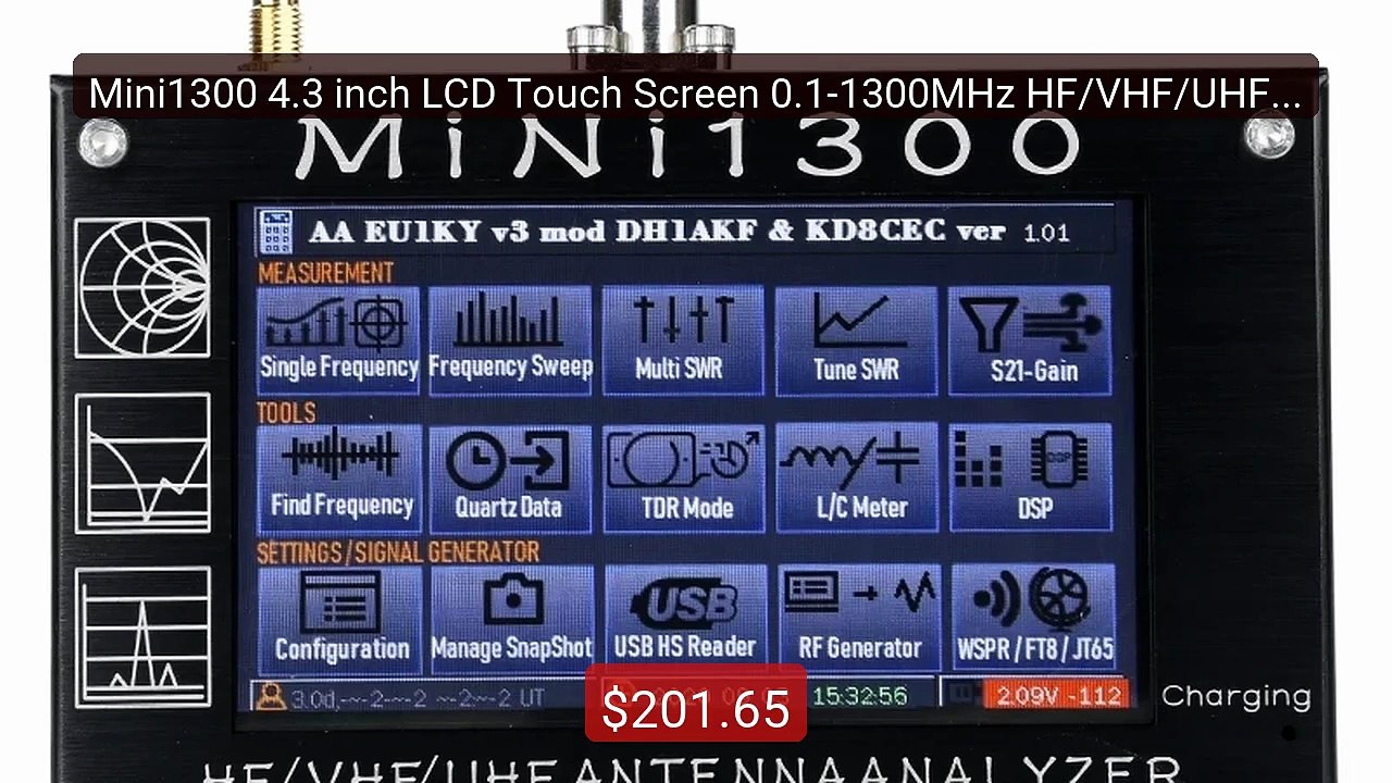 Mini1300 4.3 inch LCD Touch Screen 0.1-1300MHz HF/VHF/UHF ANT... -- Amazing Value 2026 | Must Have!