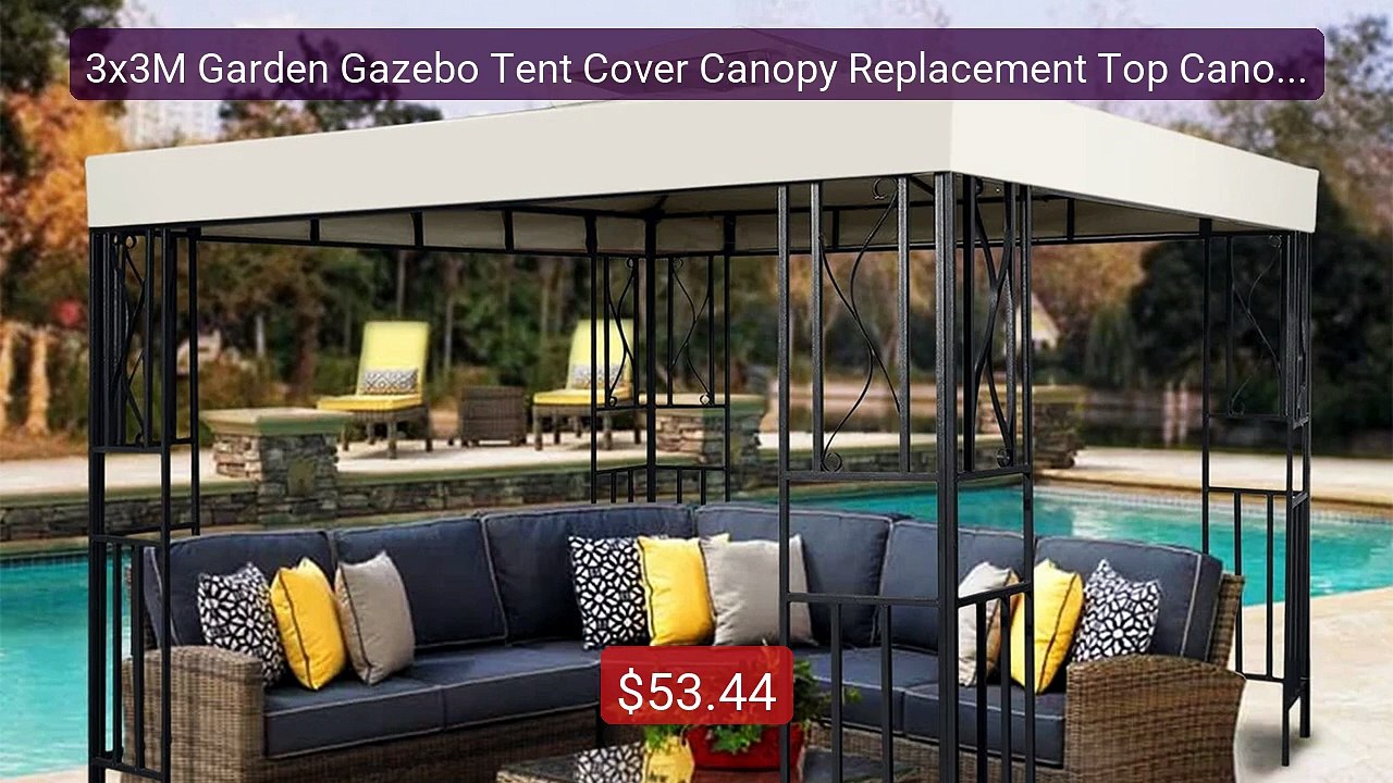 3x3M Garden Gazebo Tent Cover Canopy Replacement Top Canopy Co... -- Best Buy 2026 | Great Quality!