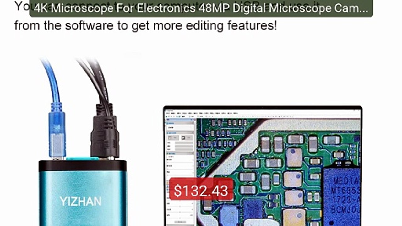 4K Microscope For Electronics 48MP Digital Microscope Camer... -- Top Pick 2026 | Unbeatable Price!