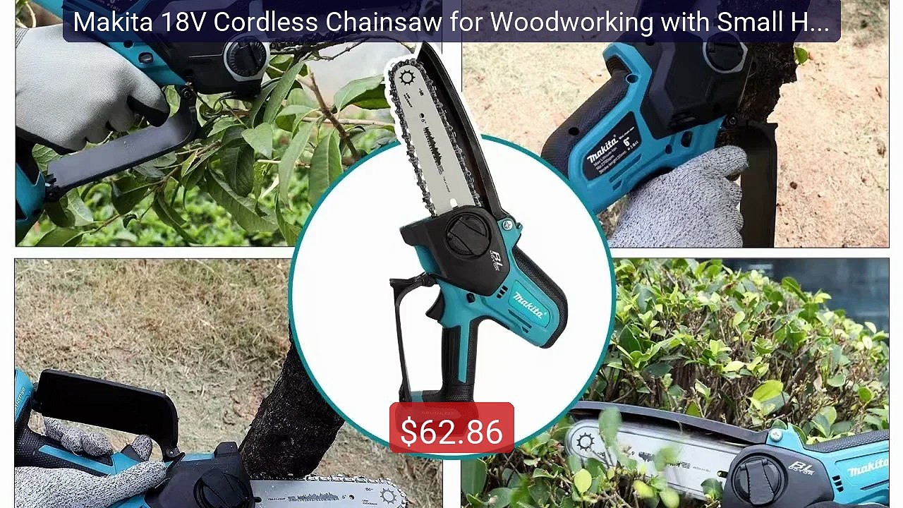Makita 18V Cordless Chainsaw for Woodworking with Small Handhe... -- Best Buy 2026 | Great Quality!