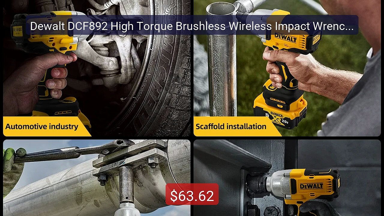 Dewalt DCF892 High Torque Brushless Wireless Impact Wrench 20V Bat... -- Best Deal 2026 | Shop Now!