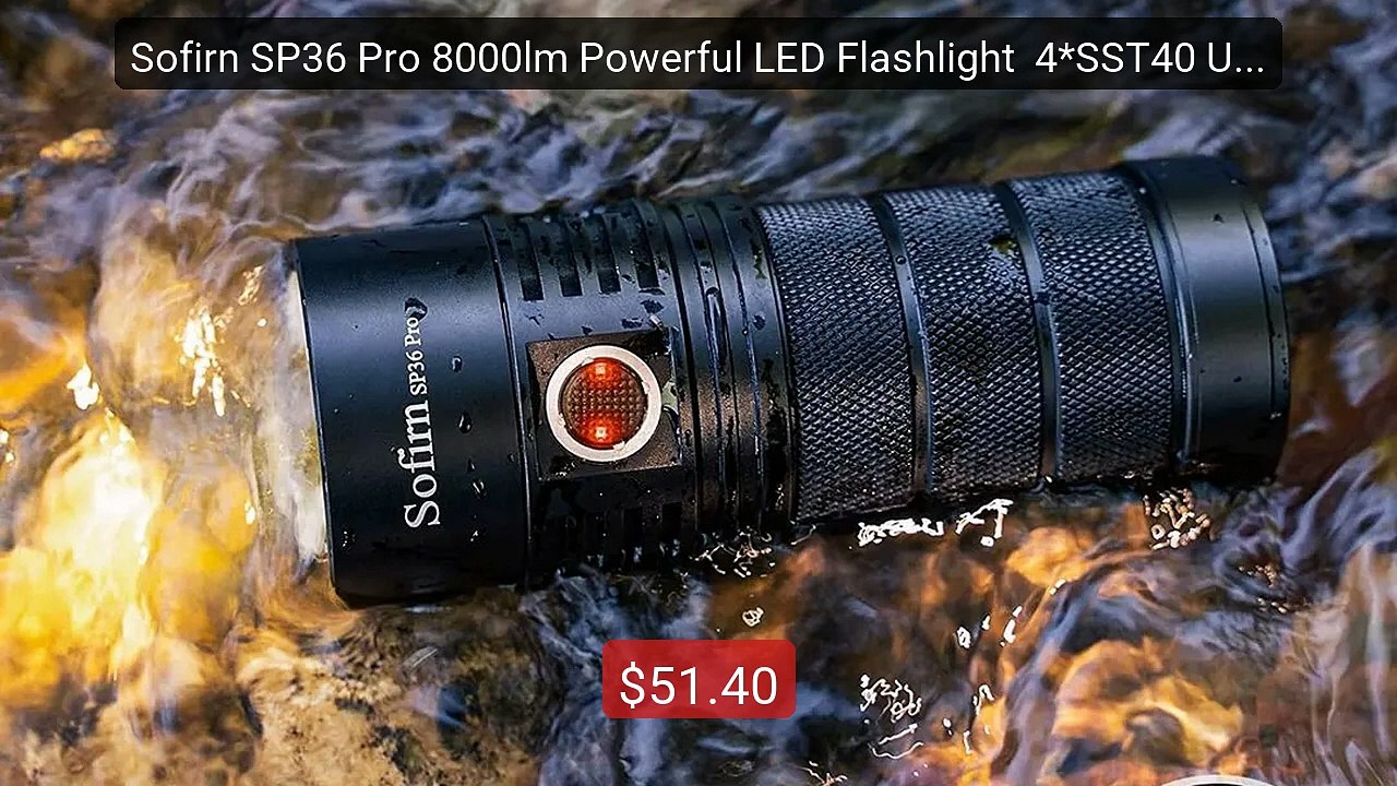 Sofirn SP36 Pro 8000lm Powerful LED Flashlight  4*SST40 USB... -- Top Pick 2026 | Unbeatable Price!