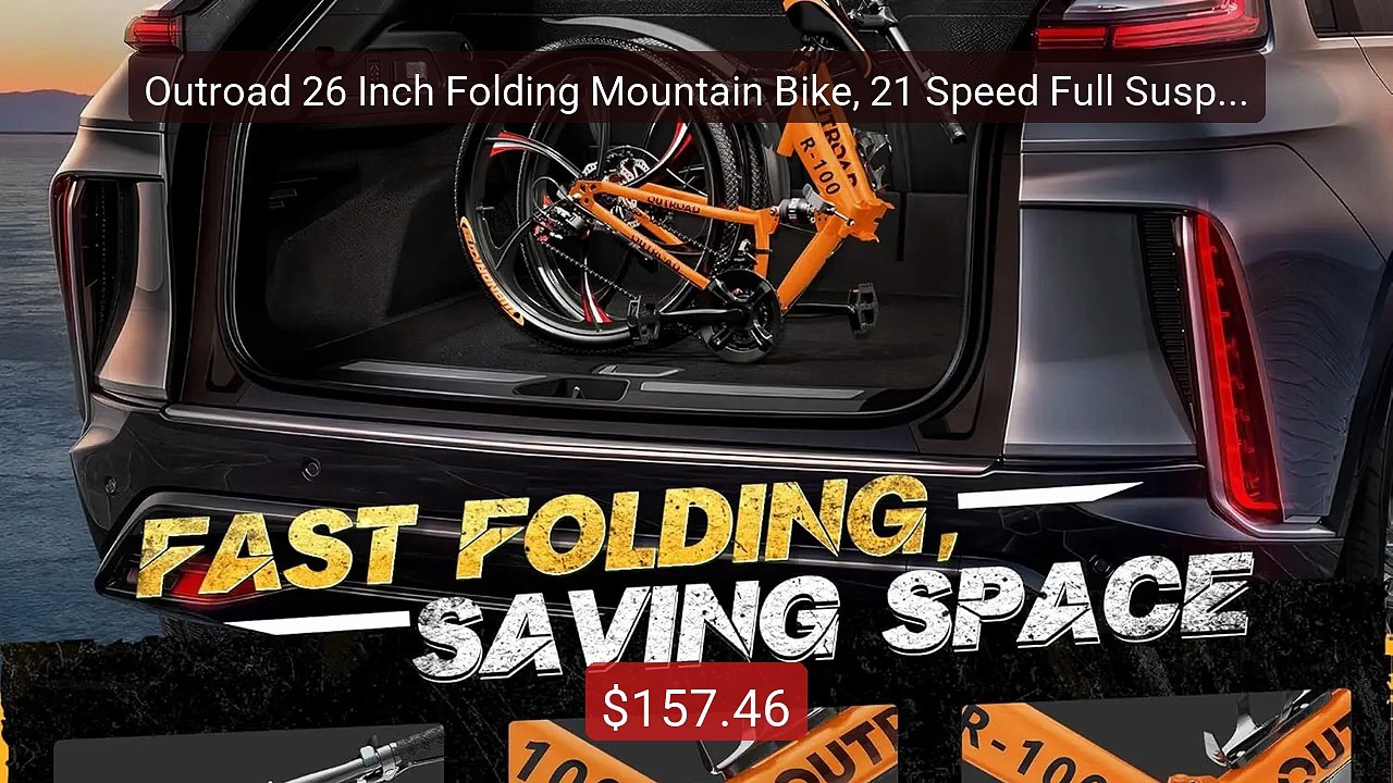 Outroad 26 Inch Folding Mountain Bike, 21 Speed Full Suspension Hi... -- Best Deal 2026 | Shop Now!