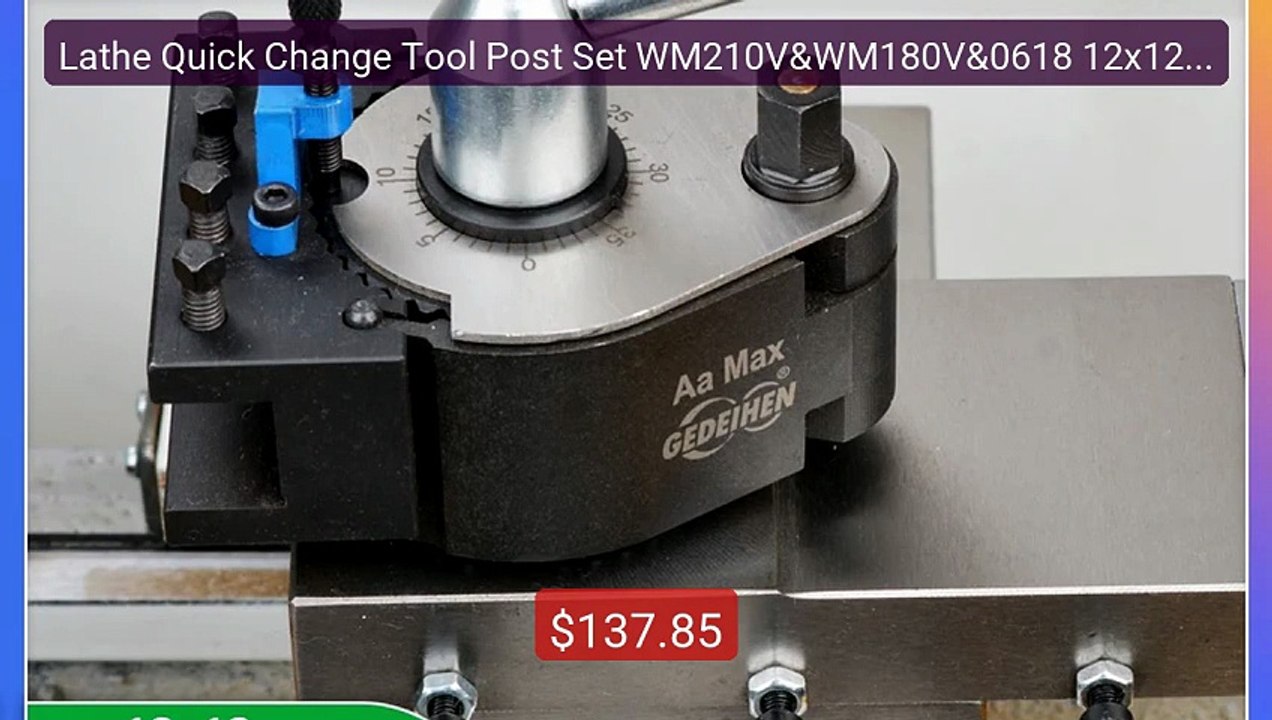 Lathe Quick Change Tool Post Set WM210V&WM180V&0618 12x12mm t... -- Amazing Value 2026 | Must Have!