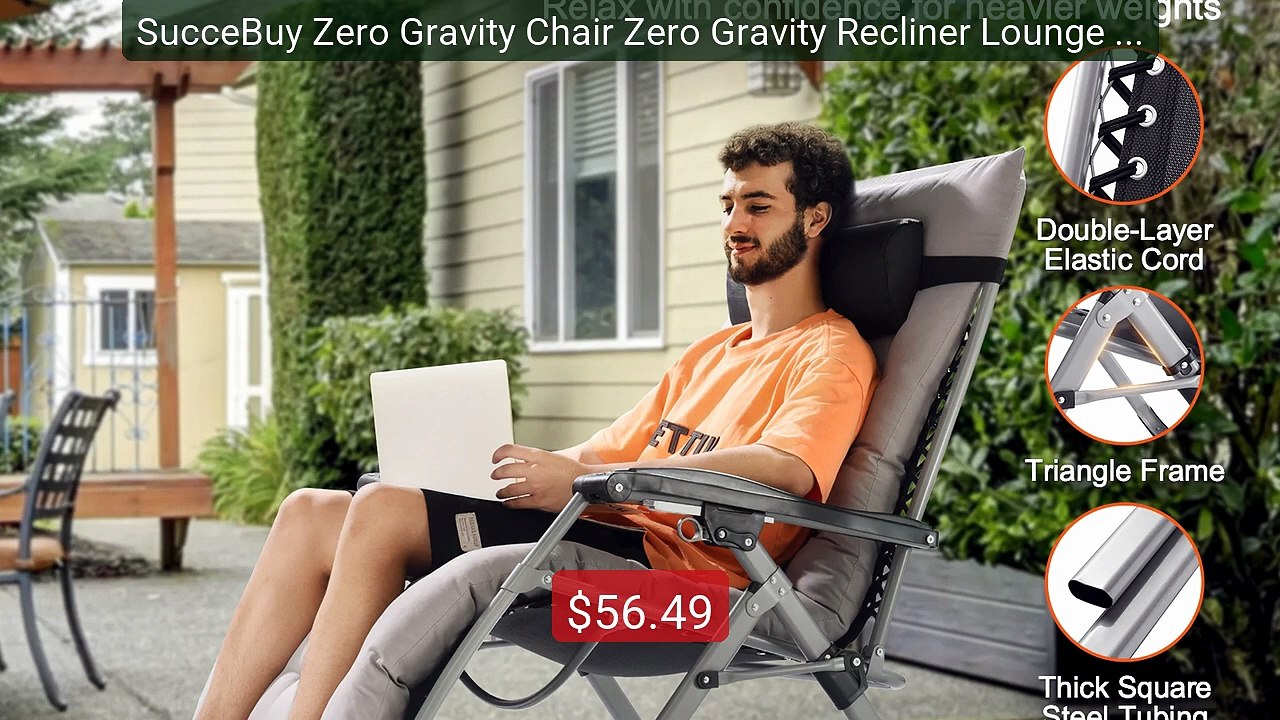 SucceBuy Zero Gravity Chair Zero Gravity Reclin...