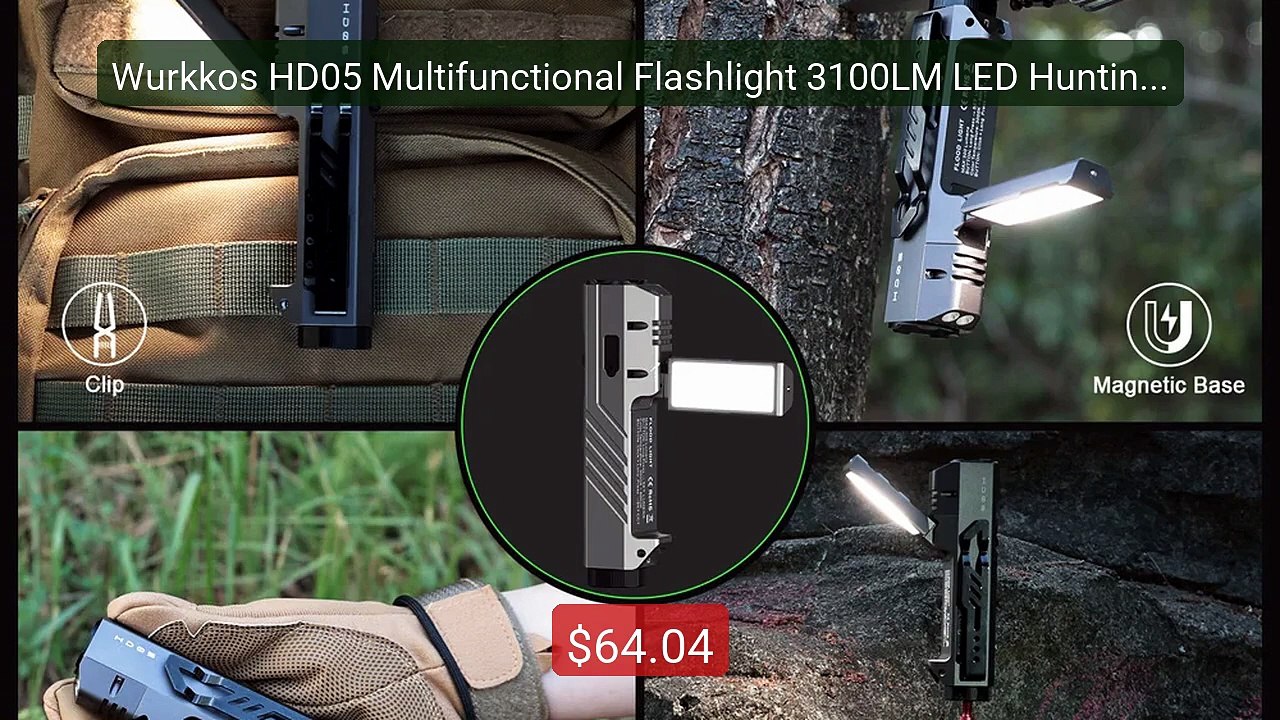 Wurkkos HD05 Multifunctional Flashlight 3100LM LED Hunting ... -- Top Pick 2026 | Unbeatable Price!