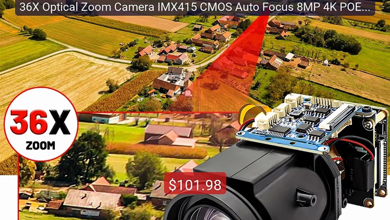 36X Optical Zoom Camera IMX415 CMOS Auto Focus 8MP 4K POE IP C... -- Hot Deal 2026 | Limited Offer!