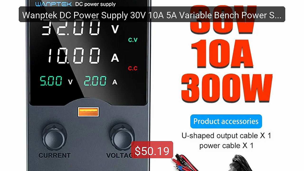 Wanptek DC Power Supply 30V 10A 5A Variable Bench Power Supply... -- Hot Deal 2026 | Limited Offer!