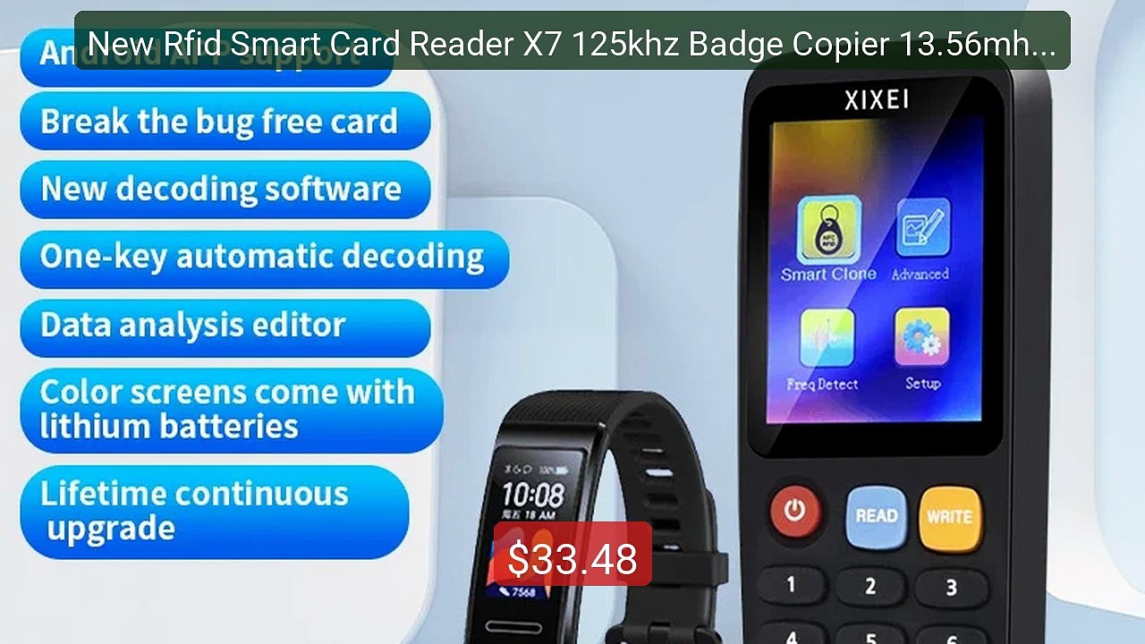 New Rfid Smart Card Reader X7 125khz Badge Copier 13.56mhz ... -- Top Pick 2026 | Unbeatable Price!