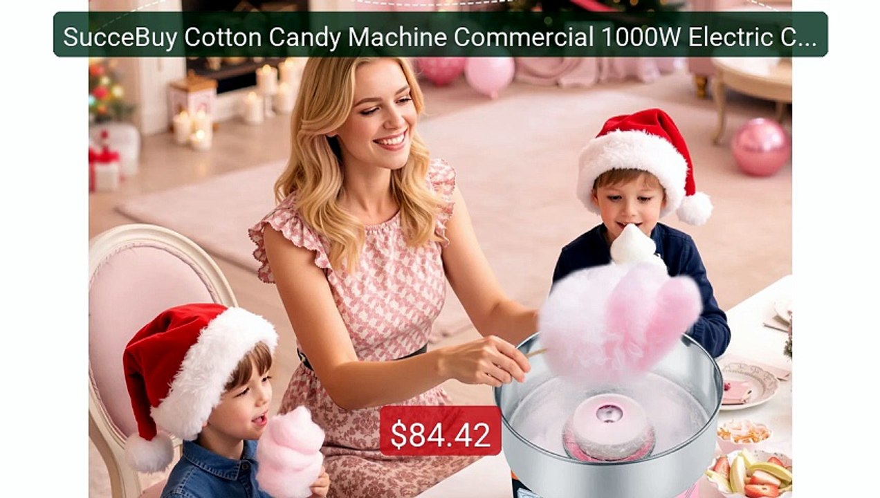 SucceBuy Cotton Candy Machine Commercial 1000W...