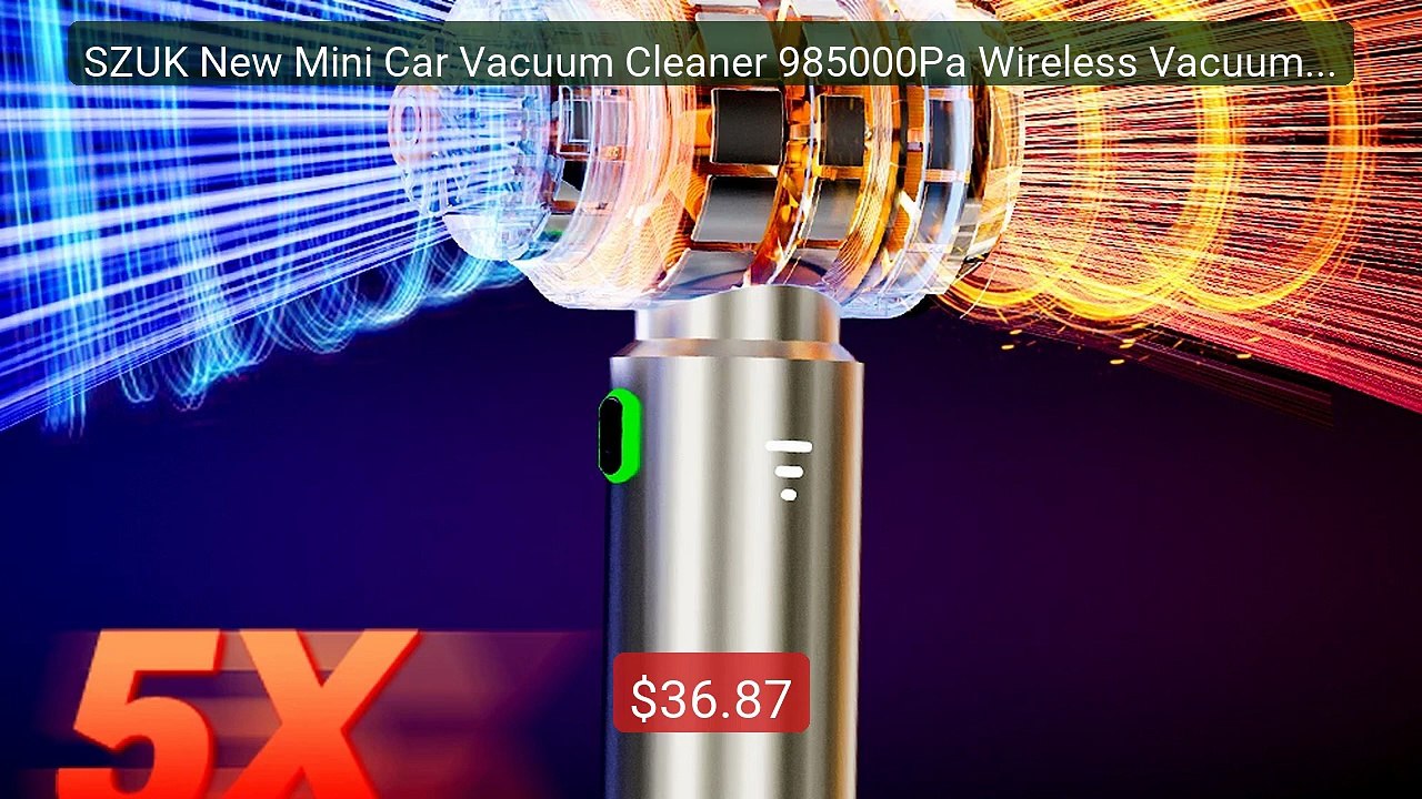 SZUK New Mini Car Vacuum Cleaner 985000Pa Wireless Vacuum Cle... -- Amazing Value 2026 | Must Have!