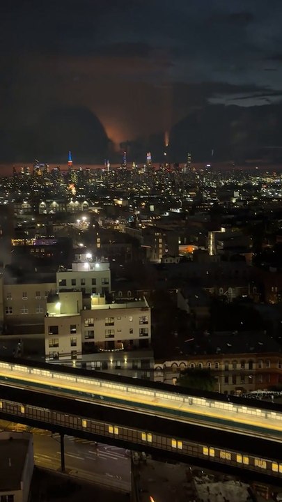 Fireworks strike apartment building in Brooklyn