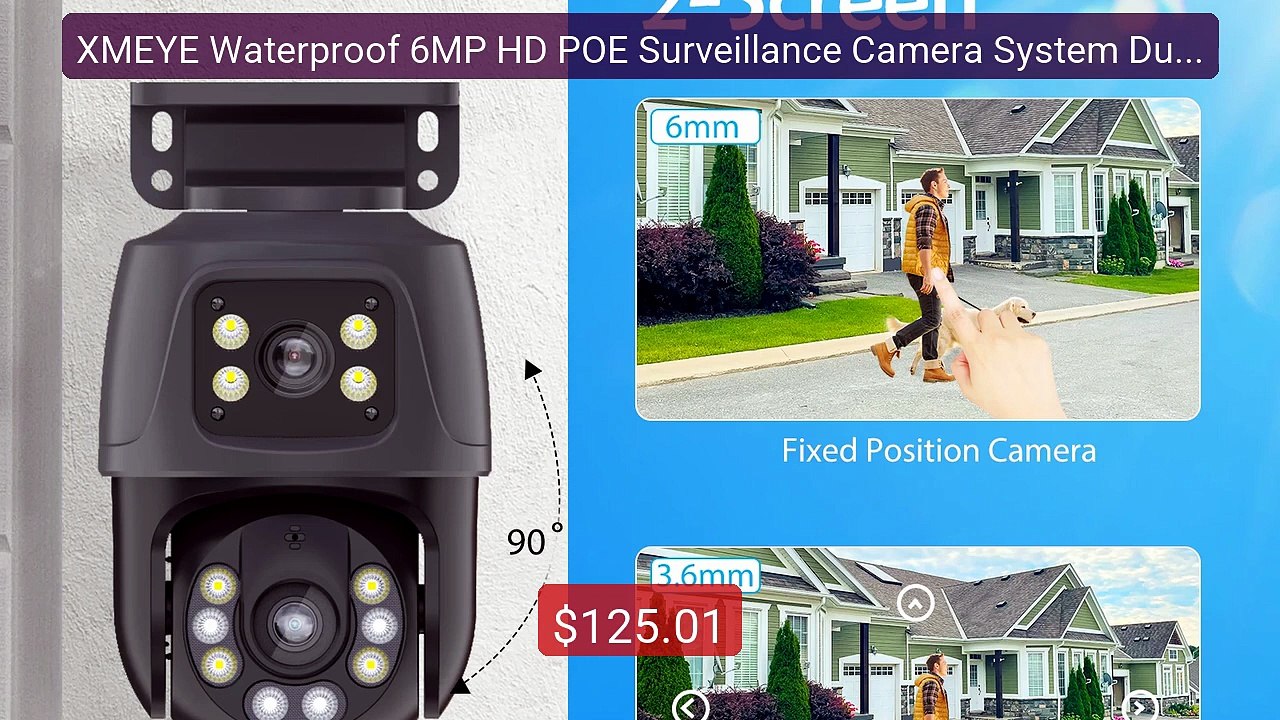 XMEYE Waterproof 6MP HD POE Surveillance Camera System Dual Le... -- Best Buy 2026 | Great Quality!
