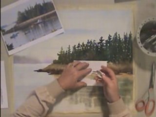 Mr. Clean Magic Eraser Watercolor Trick