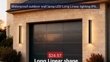 Waterproof outdoor wall lamp LED Long Linear lighting IP65 Alu... -- Hot Deal 2026 | Limited Offer!