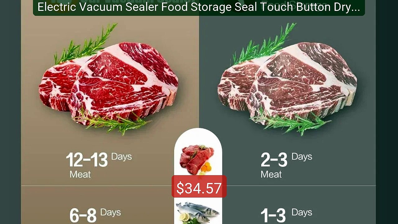 Electric Vacuum Sealer Food Storage Seal Touch Button Dry/Wet ... -- Best Buy 2026 | Great Quality!