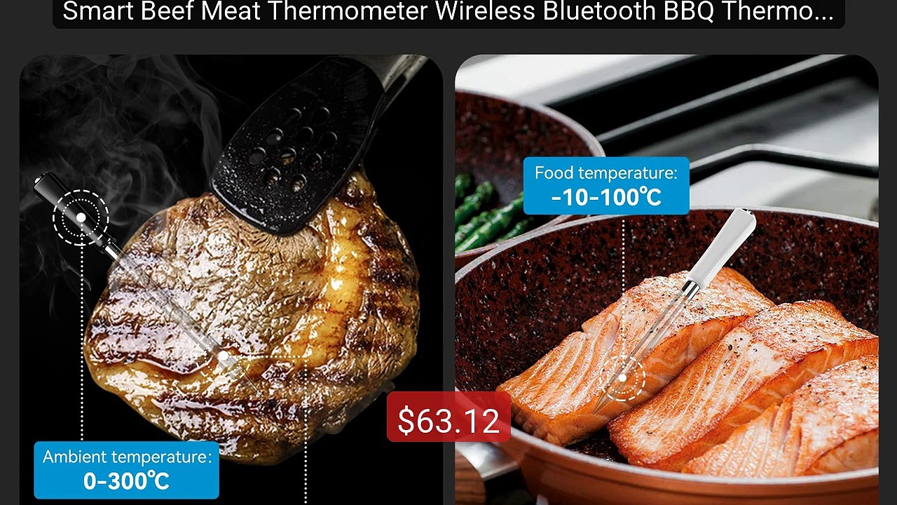 Smart Beef Meat Thermometer Wireless Bluetooth BBQ Thermometer... -- Hot Deal 2026 | Limited Offer!