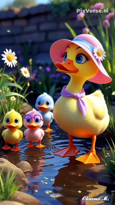 duck🦆elephant 🐘cartoon video | Elephant baby enjoy with ducks baby | Short video | #short