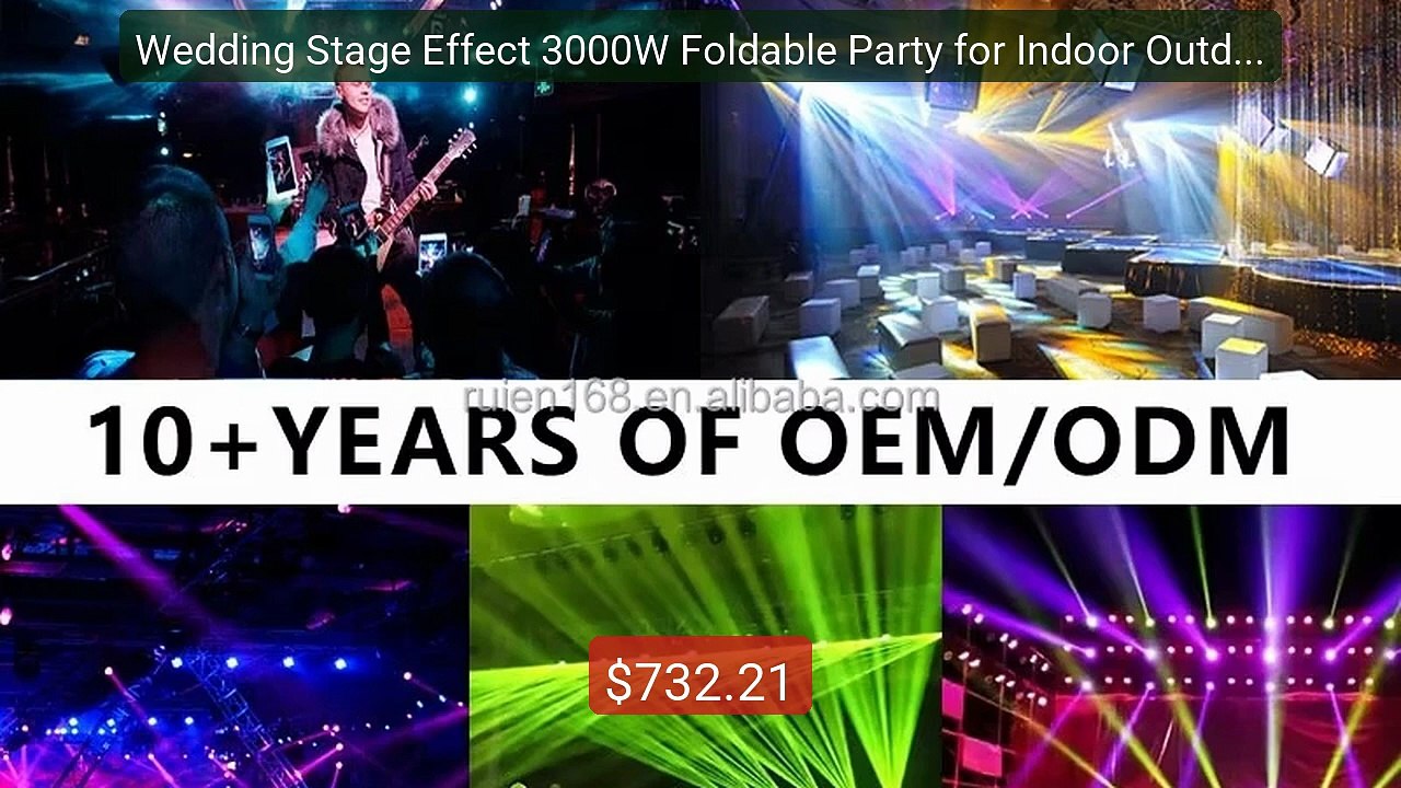 Wedding Stage Effect 3000W Foldable Party for Indoor Outdoor F... -- Hot Deal 2026 | Limited Offer!
