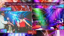 U'King 120W LED Moving Head Light Mini Spot Gobos Stage Light ... -- Best Buy 2026 | Great Quality!