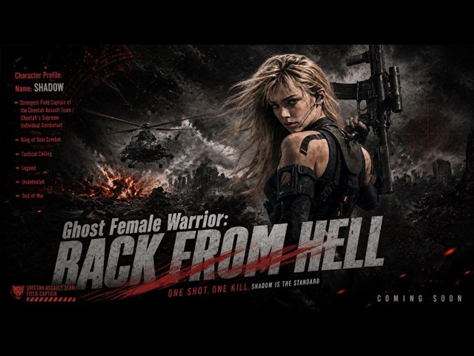 Ghost Female Warrior Back from Hell - New