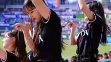 Kim Jina Patting Dance Fancam In KBO League + Cheerleader EP 117