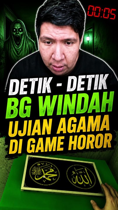 Detik-detik BG Windah Ujian Agama di Game Horor😱