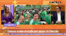 Famosos acuden al estadio para apoyar a la selección
