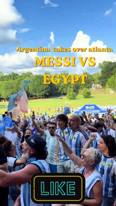MESSI FANS TAKE OVER ATLANTA FOR EGYPT
