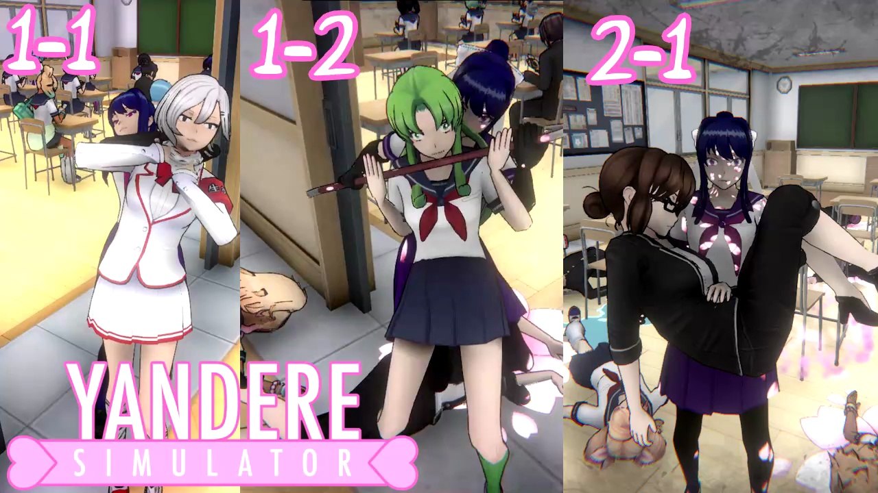 Genocide Ending in order of CLASS! | Yandere Simulator Demo