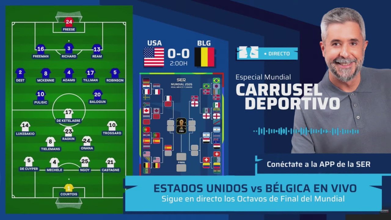 Resumen y GOLES del USA 1-4 BÉLGICA: De Ketelaere lidera la goleada de los Diablos Rojos y se cita con ESPAÑA | Mundial 2026