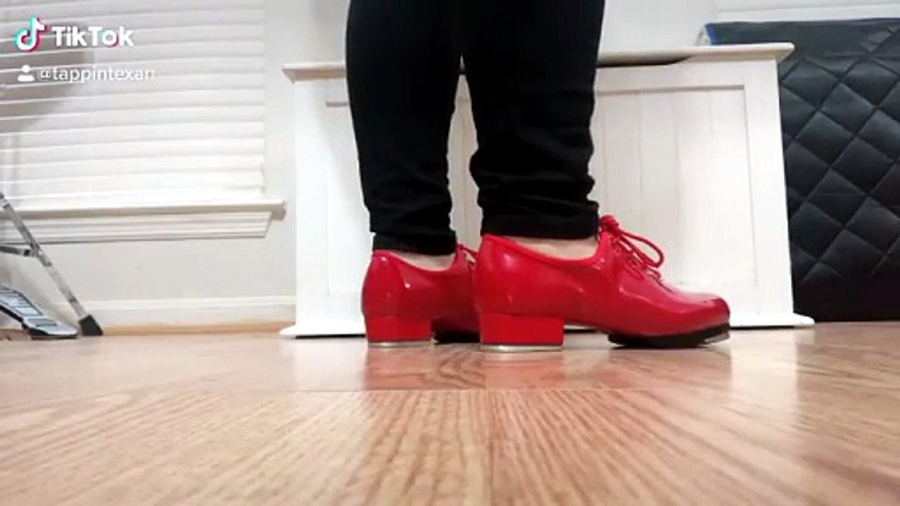 Red Shiny Patent Leather Tap Shoes