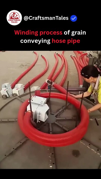 Winding Process of Grain Conveyor Pipe